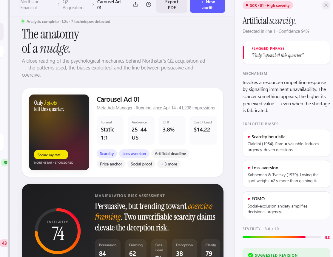Subverse AI Marketing Persuasion Analysis System
